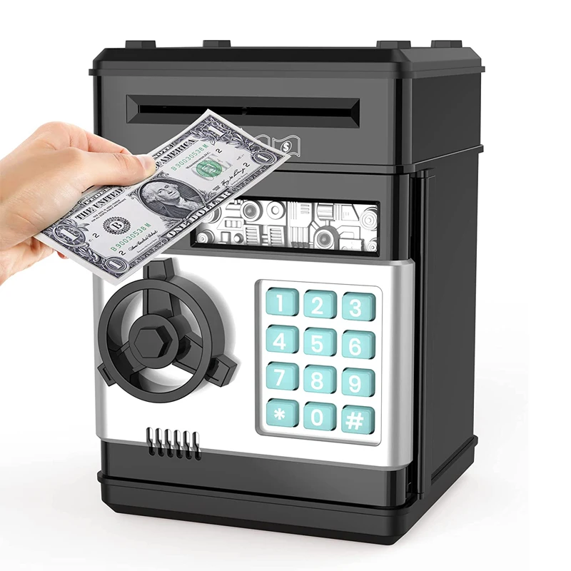 Kids Gift Saving Money ATM Machine Piggy Bank Cash And Coin Bank Money Box Classical Password Electronic Money Bank