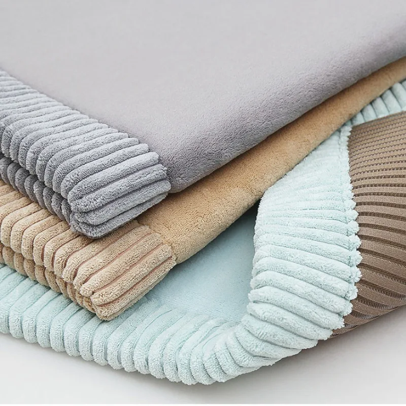 Super Soft Thick Memory Foam Bath Rug Flannel Absorbent Shower Mat Non Slip Bathroom Mat