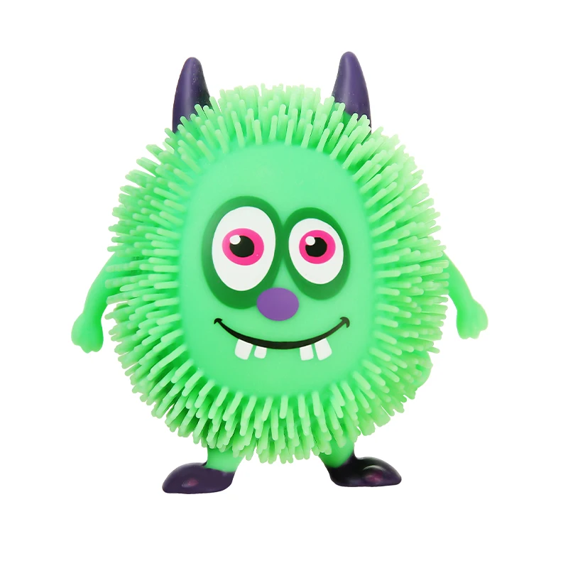2024 hot sales  OEM light up happy monster Squeeze Fidget Sensory toys anti stress  novelty toys For Kids