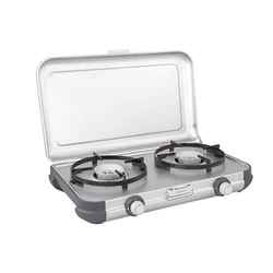 2 Burner Outdoor Camp Kitchen 2 Stove Portable Foldable Camping BBQ Grill Gas Stove