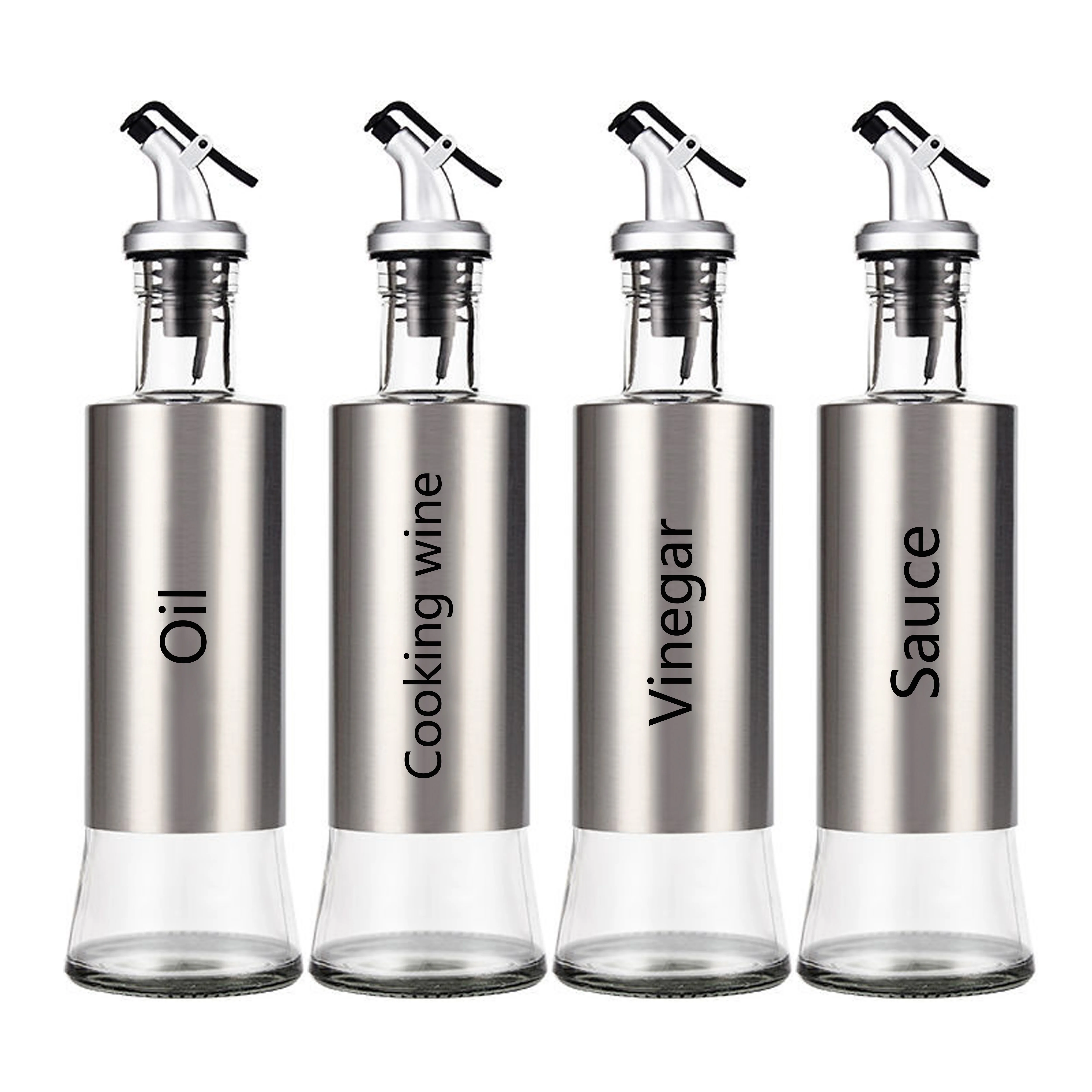 Oil Vinegar Glass Bottle Hot Selling Cheap 200ml 300ml 500ml Seasoning Bottle
