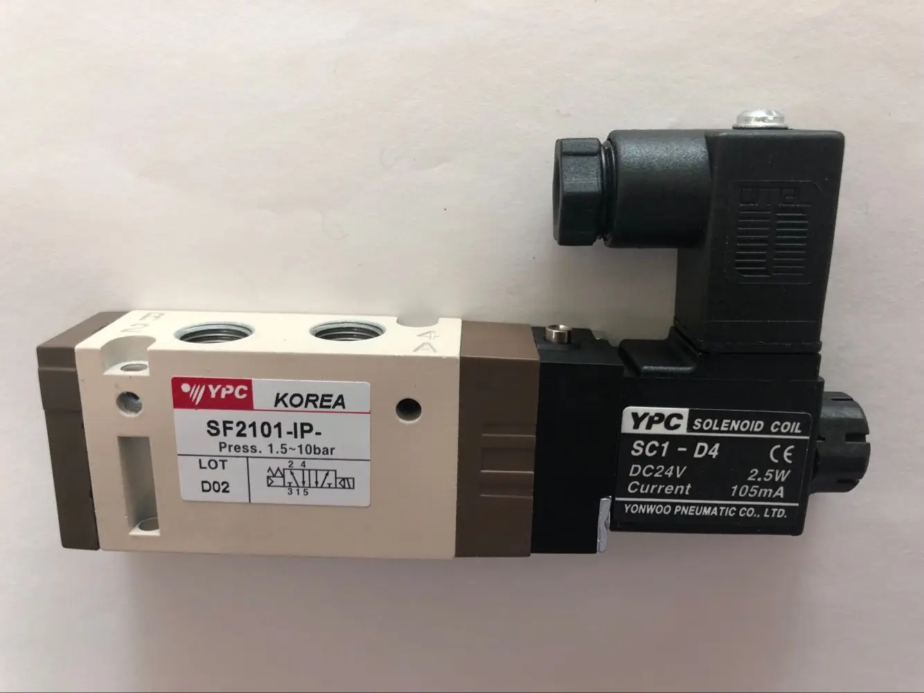 SF2101-IP-AC220V/DC24V 1/8 порт YPC 5 Way электромагнитный клапан