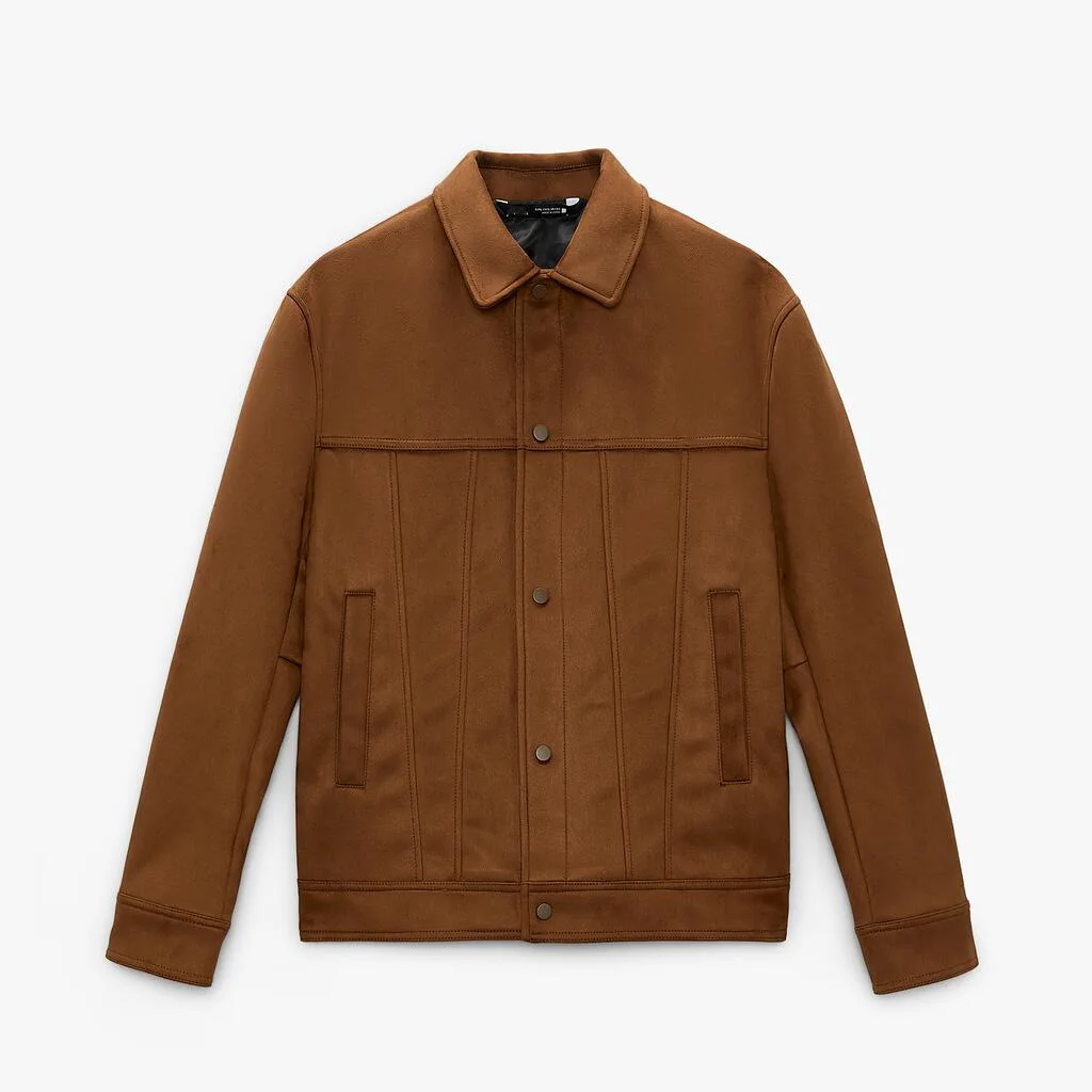 24 Year Autumn and Winter New Suede Fashionable Lapel Jacket