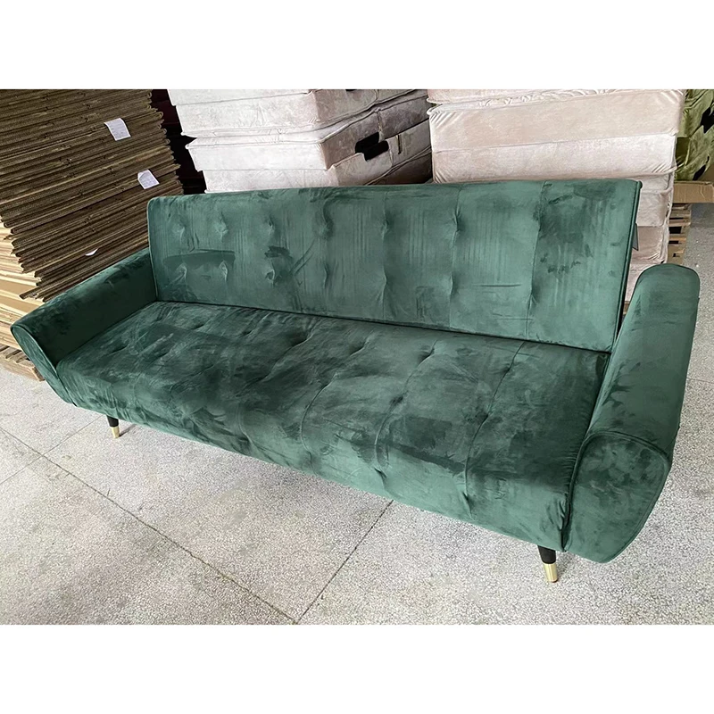 UK Standard Fireproof Foam and Fabric Sofa Bed Folding Bed 3 Seats Living Room Sofa