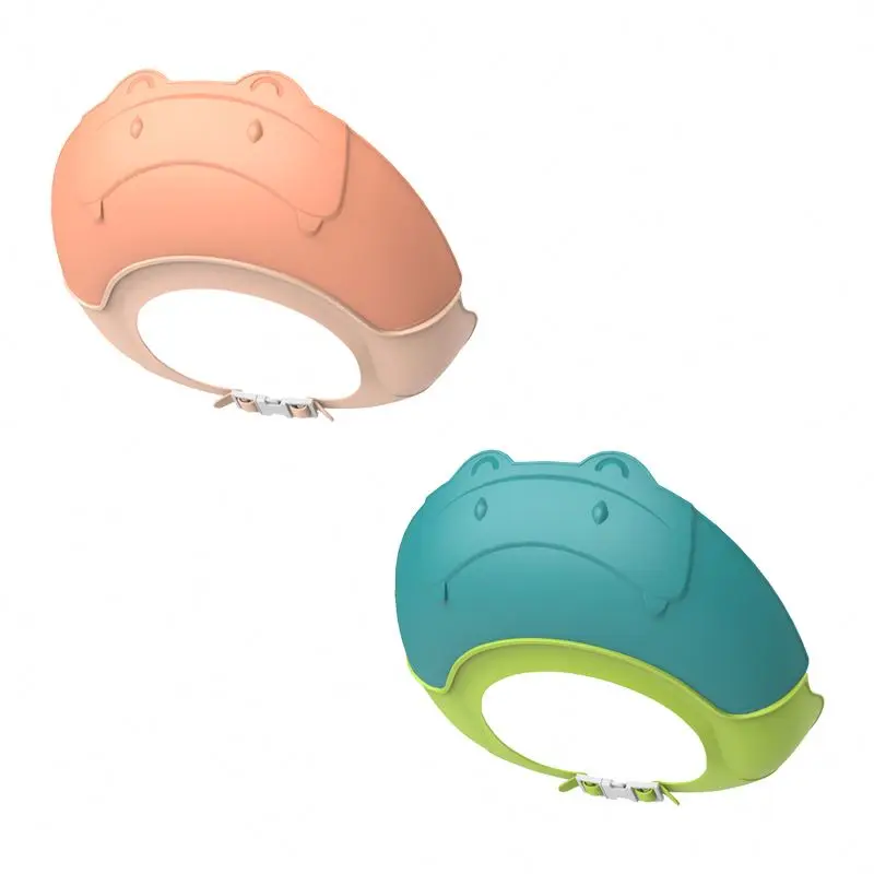 new kids bath visor hat adjustable baby shower cap protect shampoo hair wash shield for children infant waterproof cap