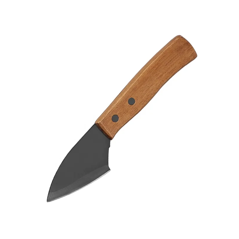 Multifunction professional stainless steel kitchen restaurant cutting butter knife bread split cheese knife with wooden handle