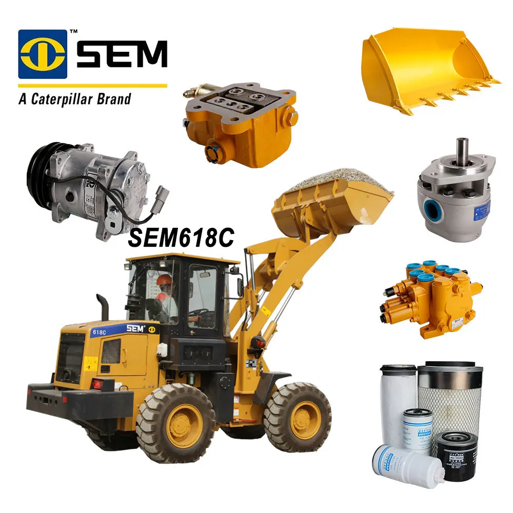 SEM618C SEM618D Оригинальные запасные части для всех колёсных погрузчиков детали электрогидравлики двигателя