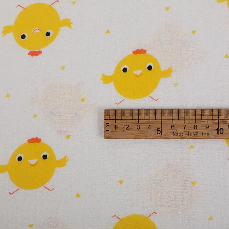 New Product Durable Washed 100% Cotton Baby Sleepwear Cartoon Printed Cotton Fabric