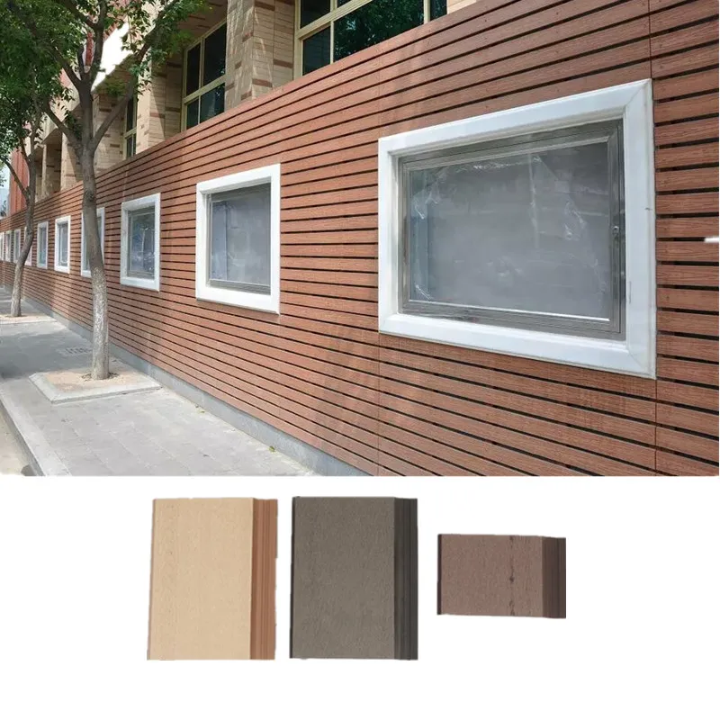 3D deep online embossing wood grain outdoor weather resistant composite WPC decking