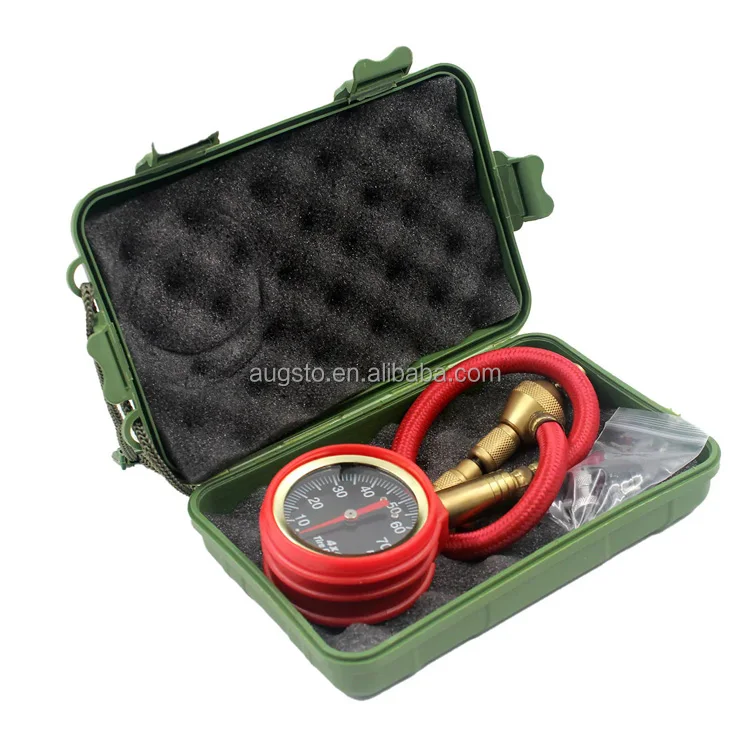 Pointer Tyre Pressure Gauge 0-75 PSI Quick Tyre Deflator With Air Pressure Valve Tool for Car Motorcycle Truck Bike SUV RV ATV