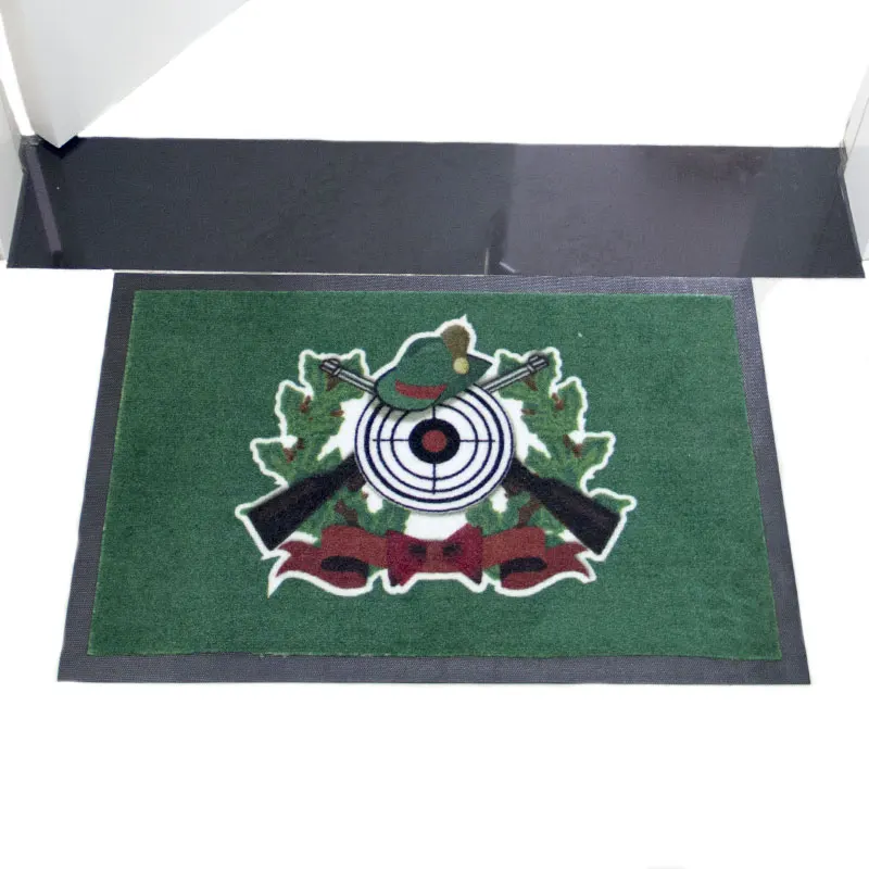 Wholesale Store Retail Custom Nylon Outdoor Rubber Logo Door Mats Material Washable Modern Office Hotel