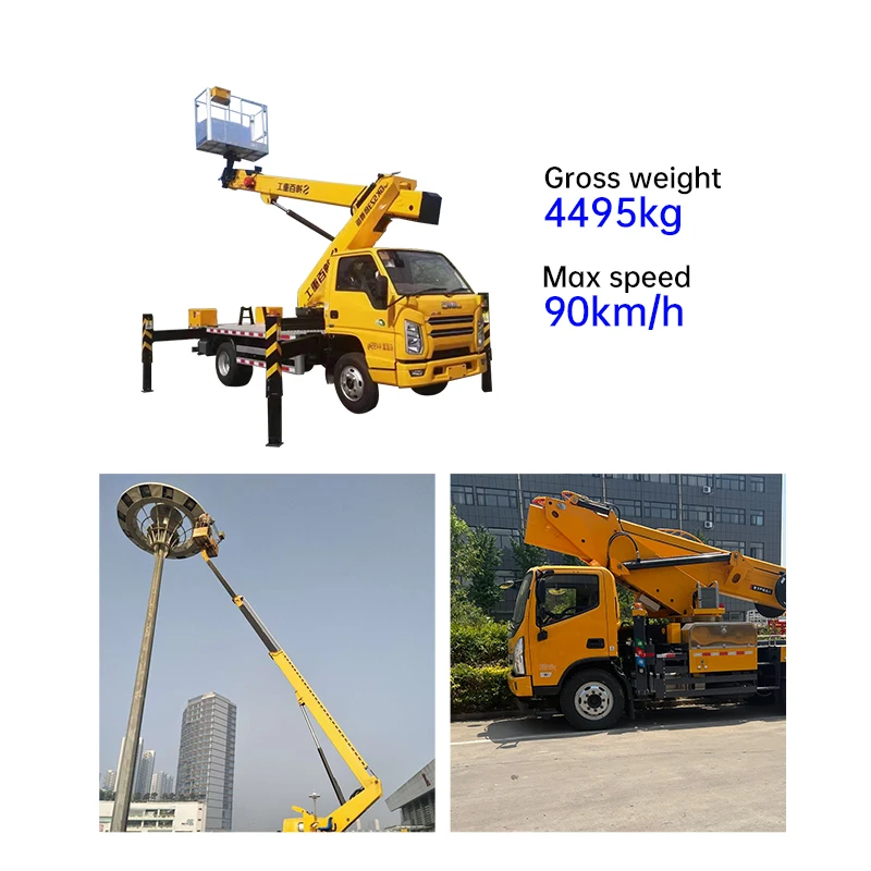 12-36m Aerial Bucket Truck hanging bucket garbage truck bucket truck for aerial work