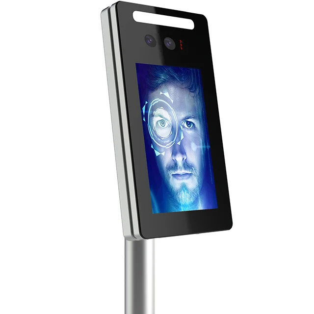 7 inch Two Cameras Real Time Human Body Detection Turnstile Face Recognition Terminal