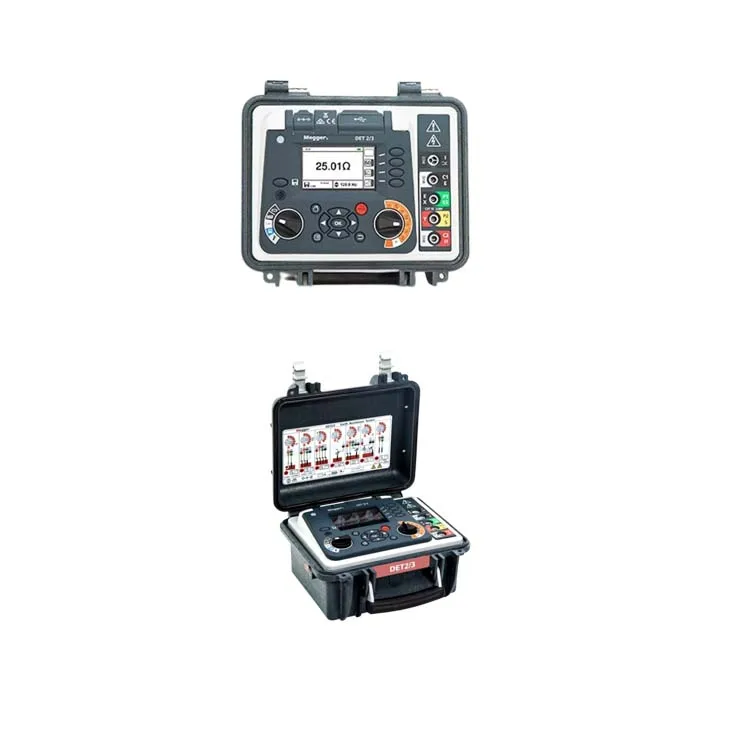 Megger DET2/3 LG2/P1/P2/P3/P5/P6 Earth Tester 0.001 Ohm to 20 kOhm High resolution ground tester