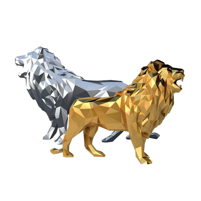 Modern Abstract Lawn Statue Home Decor Lion Statues For Decoration