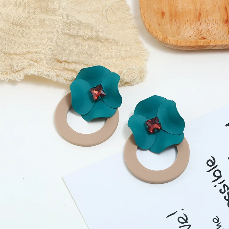 Pretty Design Yellow Sunflower Fancy Earrings For Girl Party