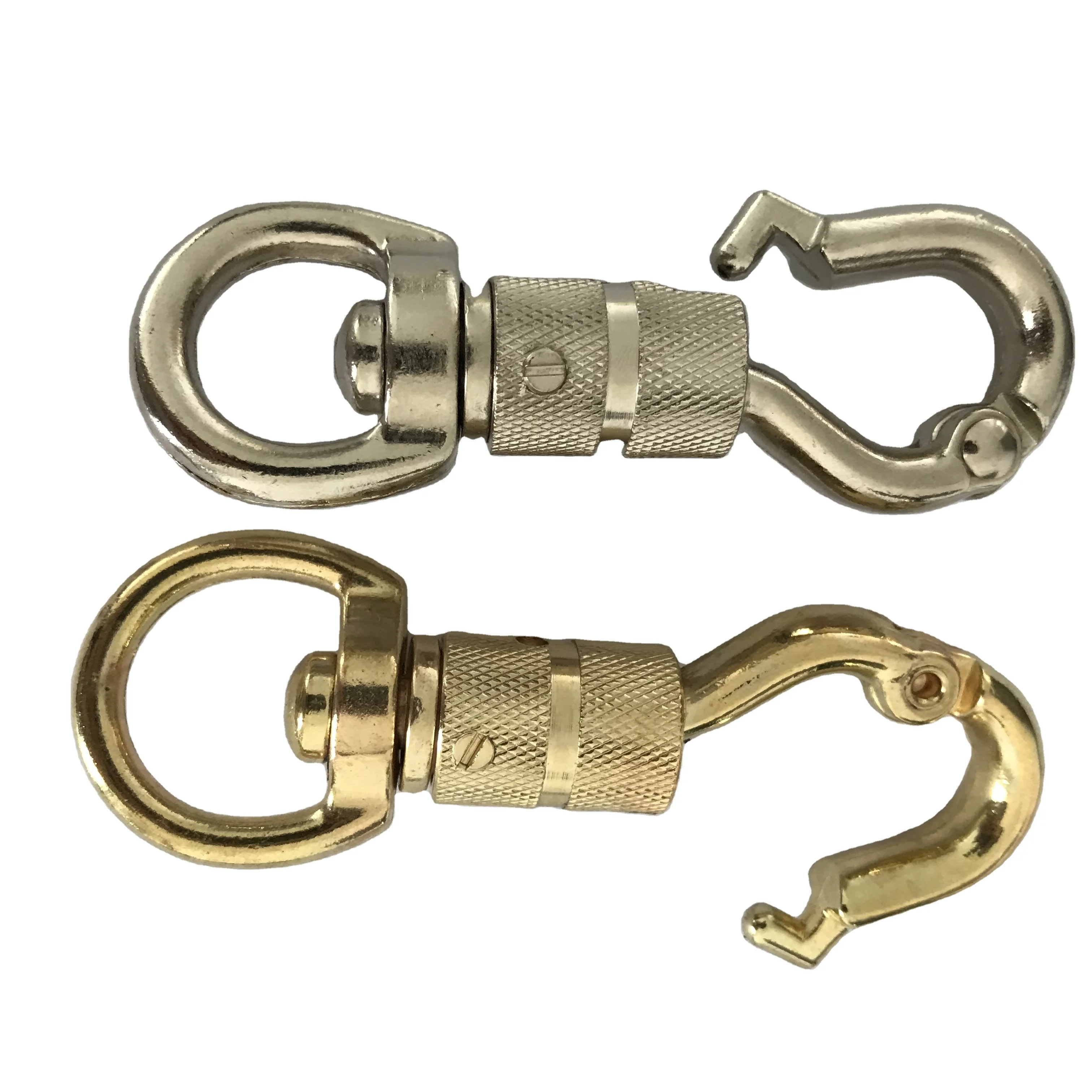 Silver Color Zinc Alloy Quick Release Panic Bull Snap Hook Panic Snap Trigger Safety Hooks Swiveling Eye For Horse Reins