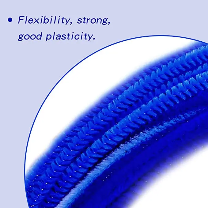 Colorful Soft Diy Art and Craft Supplies Pipe Cleaner Kids Christmas Handmade Creative Crafts Kits for Kids DIY