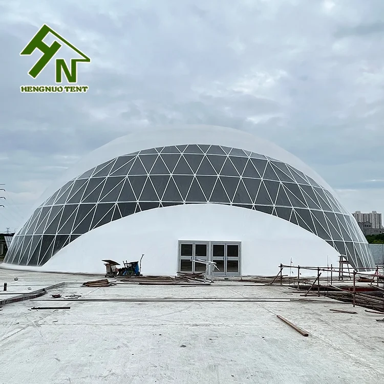 20m Large Sound Proof Dome Exhibition Tent For Wedding And Celebrations Factory Price Waterproof  Geodesic  Large Dome Tent