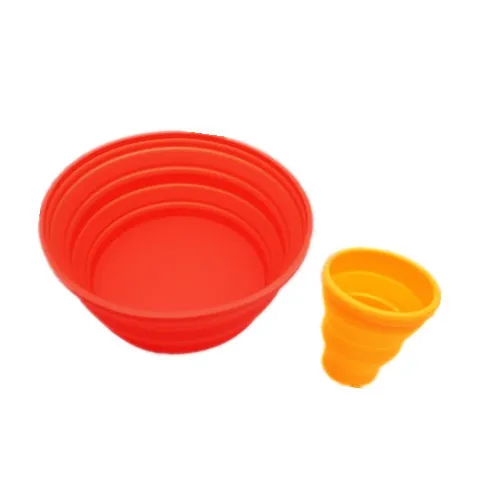 2022 2023 Silicone Bowl Foldable Camping Bowl Folding Collapsible Water Bowl