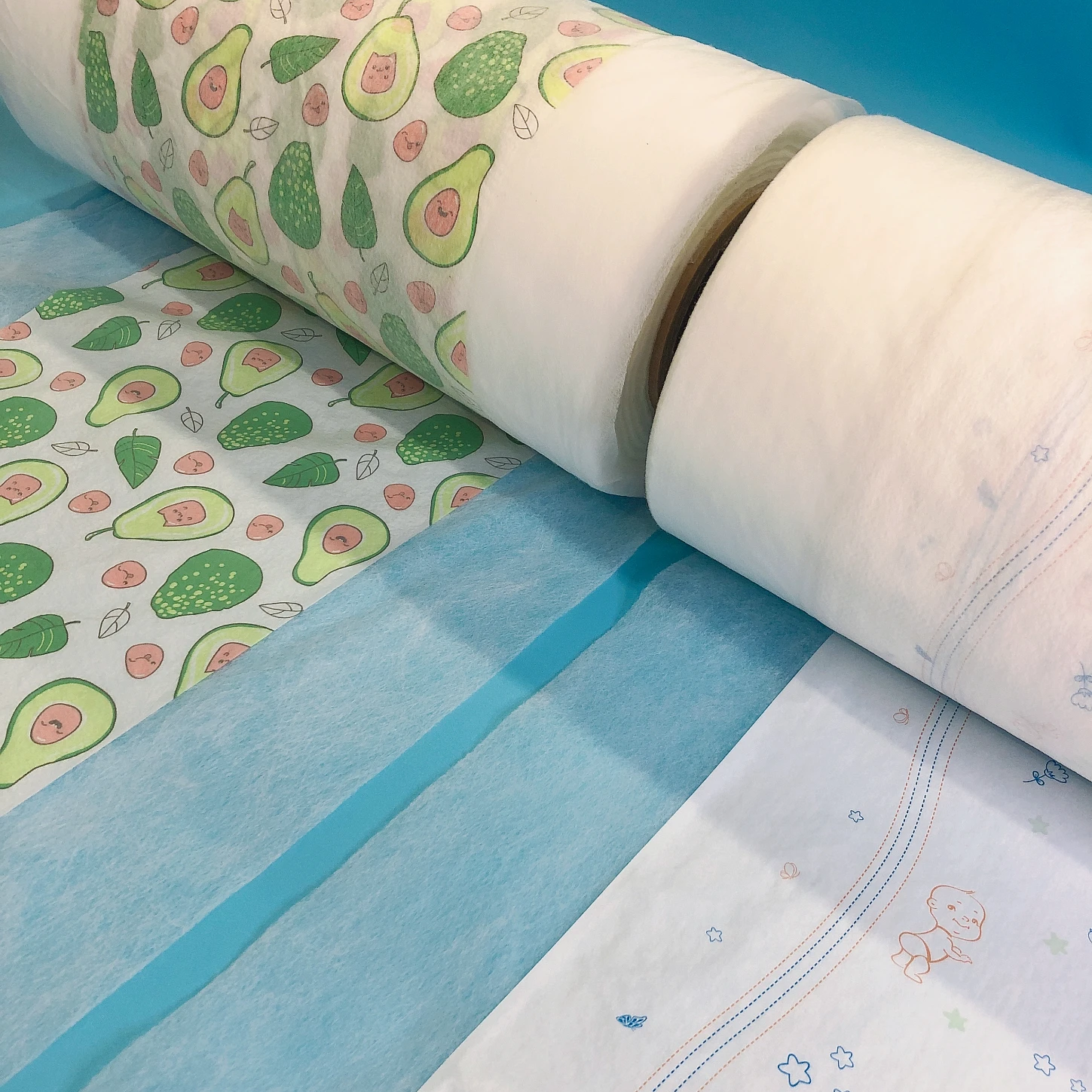 Good Price Super Soft Nonwoven Baby Diaper Partial Laminated Backsheet in China Factory