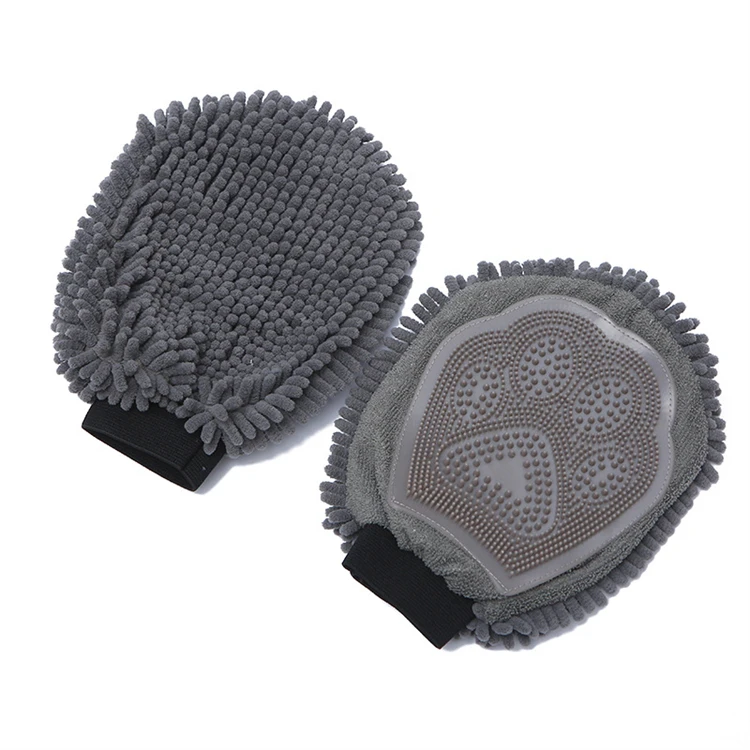 
Wholesale Gentle Pet Hair Deshedding Brush Glove Dog Hair Remover Brush Massage Mitt With Enhanced Five Finger Design 