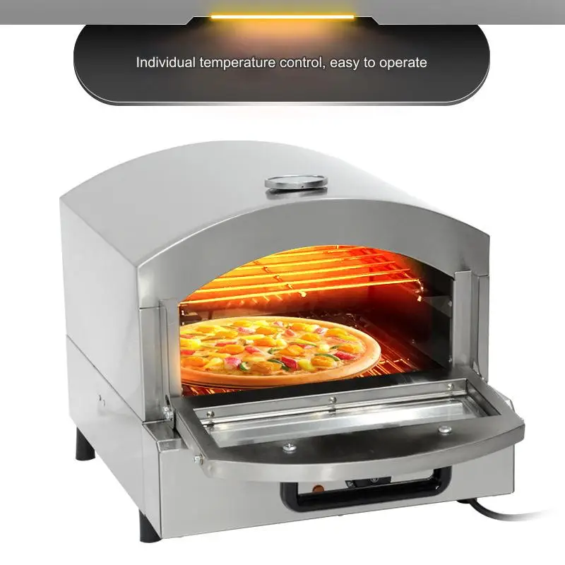 Large capacity Smokeless Toaster Pizza Oven Fast heating Double Layer Commercial Brick Gas Pizza Ovens