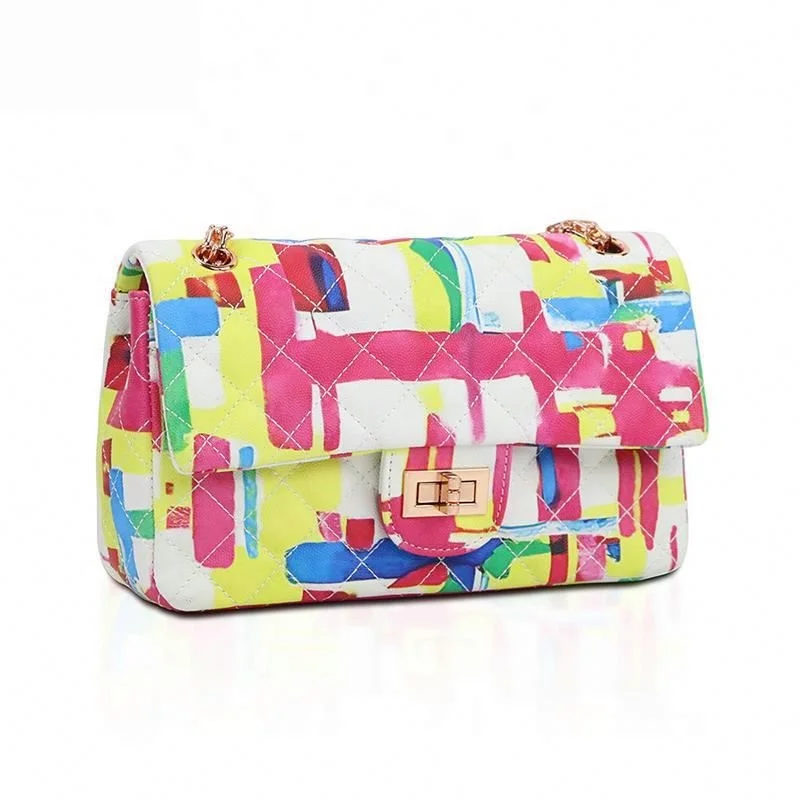 INS Hot Luxury PU Leather Waterproof Travel Crossbody Messenger Bag for Girls