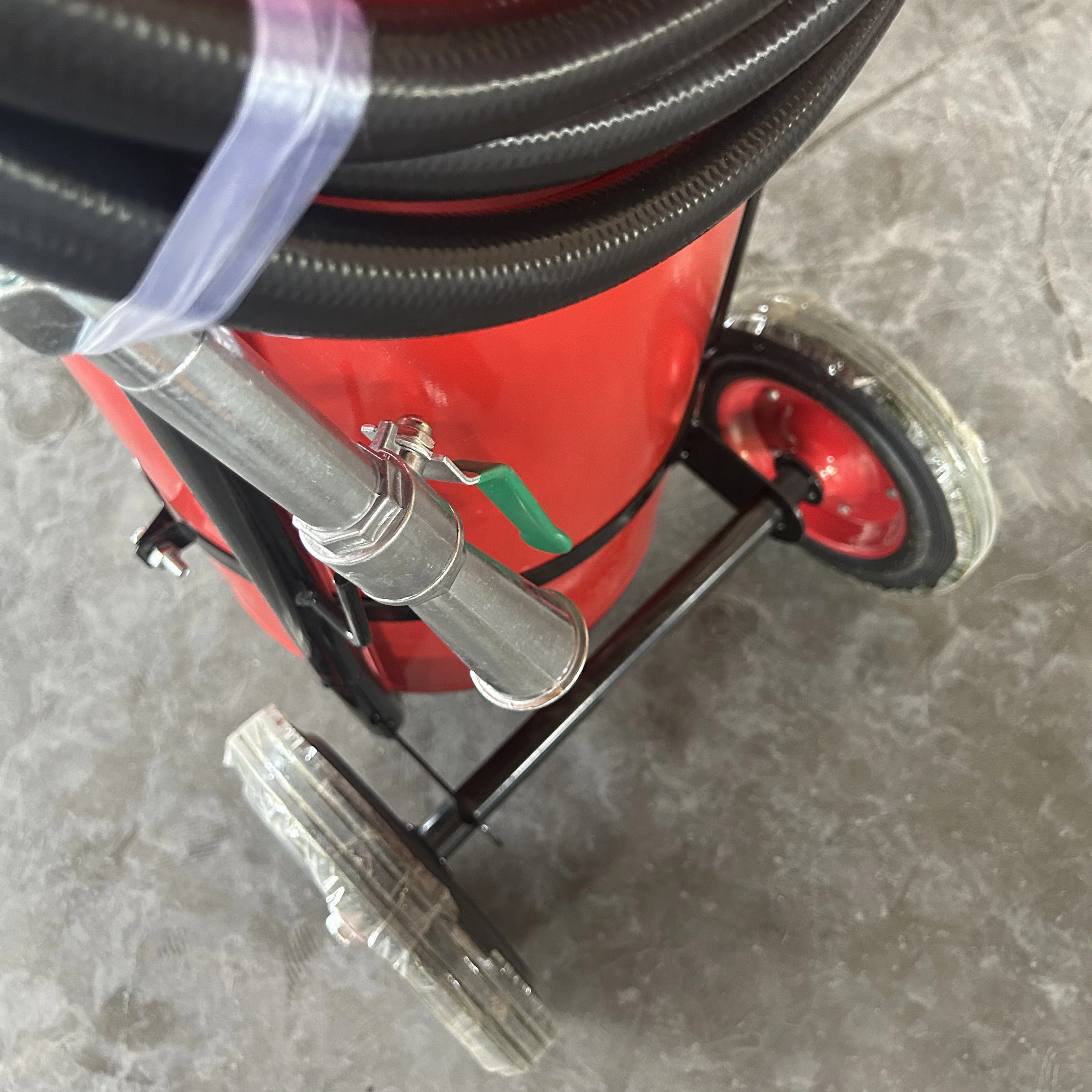 Safety Plus 25kg Wheeled abc Dry Chemical Powder Trolley Fire Extinguisher with Custom Label