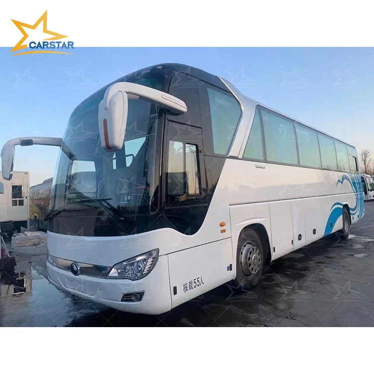 Ютун 50 мест ручная версия Подержанный автобус с левым рулем и правосторонним приводом