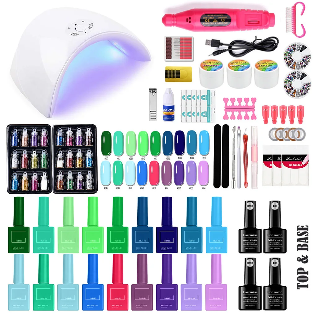 Wholesale Nail Art Supplies Salon Manicure tool set Private Label 15ml Nail UV Gel Nail kit Professional Full set