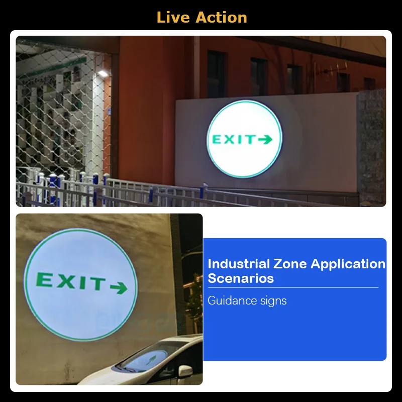 Проектор логотипа здания высокой мощности от 600 Вт до 100 ламп Gobo наружная техника использование в суровых условиях предупреждение о опасности