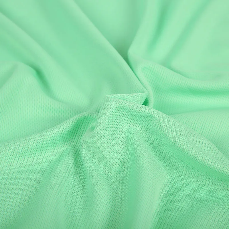 Quick Dry Bird Eye Mesh Fabric Basketball T-Shirt 100% Polyester Jersey Fabric for Sport Suits