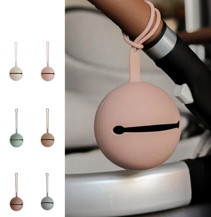 Custom Silicone Portable Soother Holder Nipple Dummy Clip Pacifier Cover Pacifier Box Baby Pacifier Case