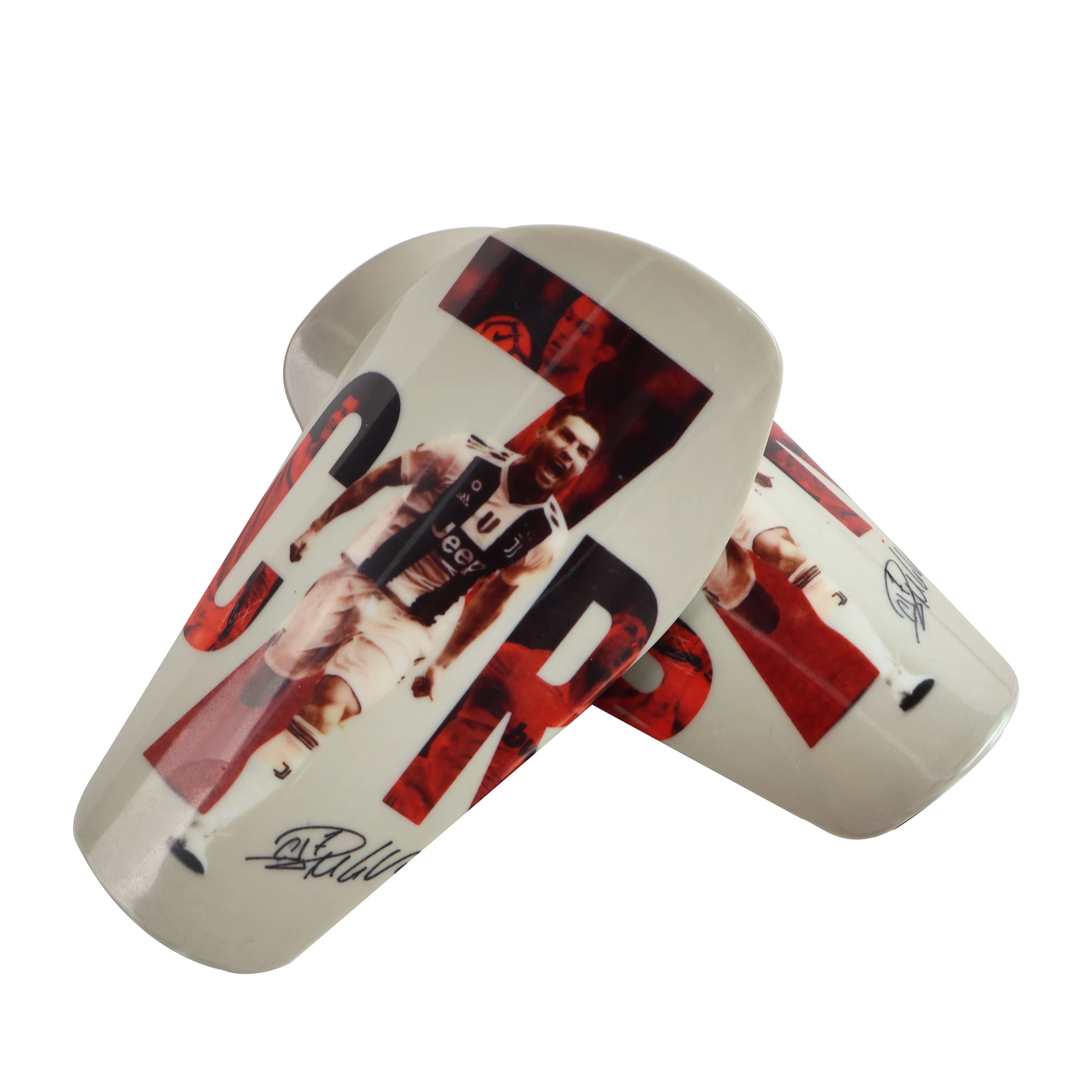 Custom printed professional football shin guards goalie shin guards