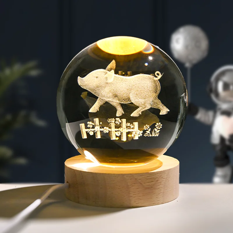 JY Glass Animal 3d carve crystal chinese zodiac Figurine Rat,Ox,Tiger,Rabbit,dragon,Snake,Horse,Sheep,Monkey,Rooster,Dog.