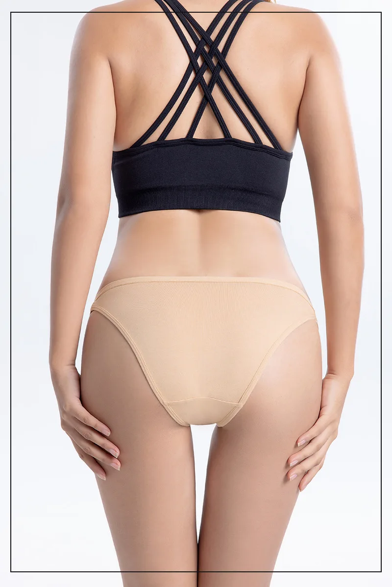 Semi-wrapped hip sexy female cotton breathable wholesale simple girl bikini spaghetti strap ladies triangle pants low waist
