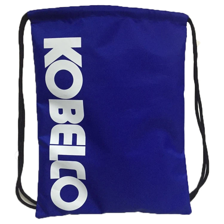 Custom Logo Promotional Waterproof Gym Gift Dust Shoe Storage Drawstring Bag Training Sport Polyester Black Drawstring Backpack