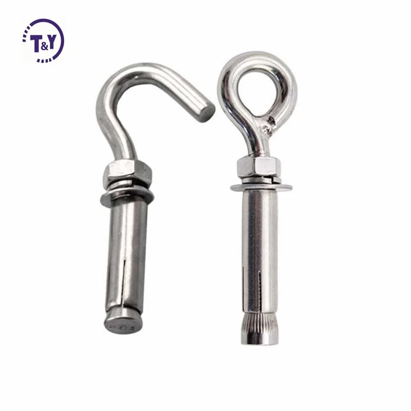 Zinc Plated J Type Sleeve Anchor Hook Expansion Bolts for Solar Water Heater