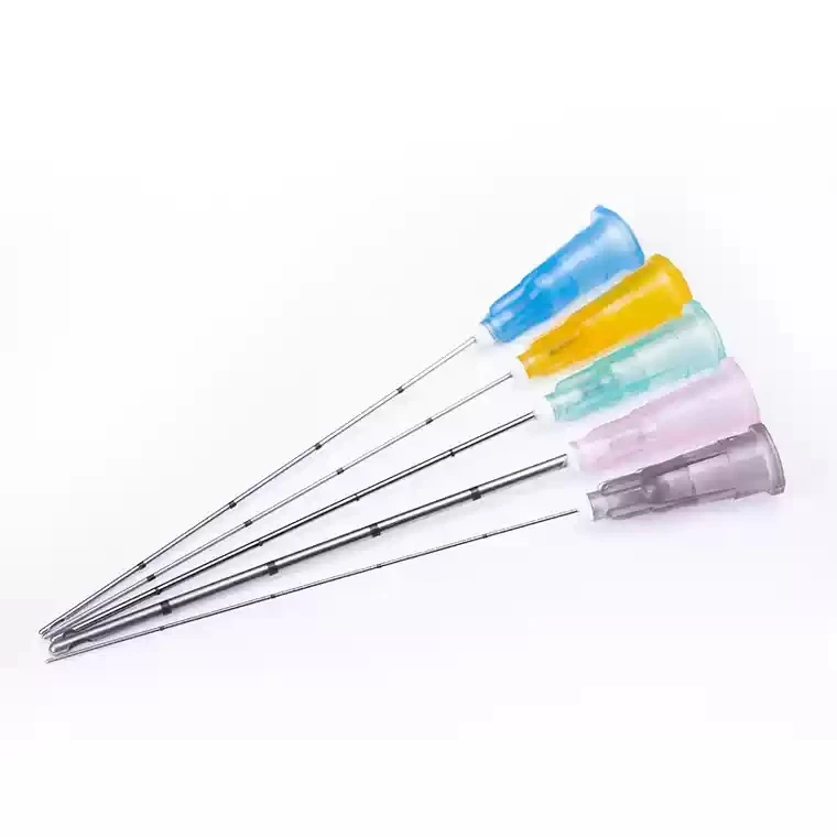 
free shipping wholesale micro cannula 25g50mm dispos micro cannula for filler blunt micro cannula needle 