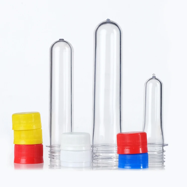 Bpa Free 28Mm 30Mm Mouth 14G 18G 45G Clear Blue Color Bottle Preforms For Csd Bottle
