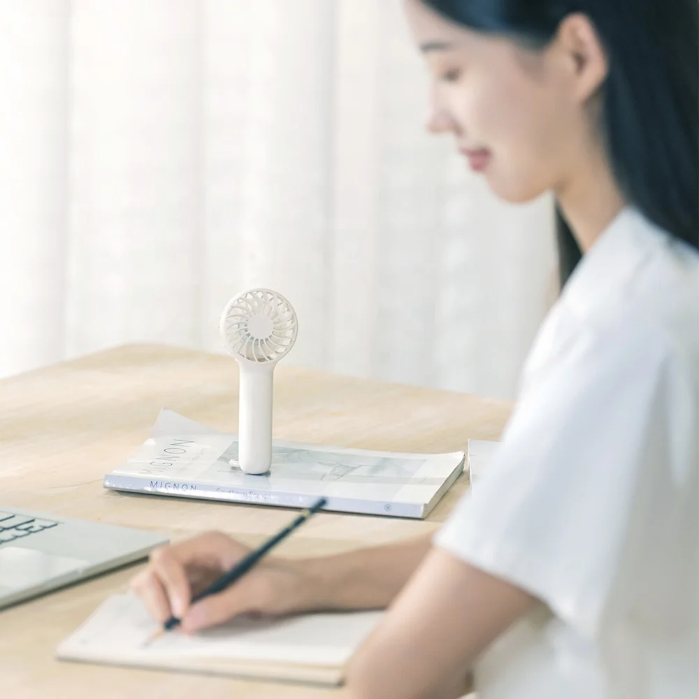 USB Mini Handheld Fan Portable Cute with Four Wind Speeds Custom Logo 5V Electric Power Source Outdoor Household Use