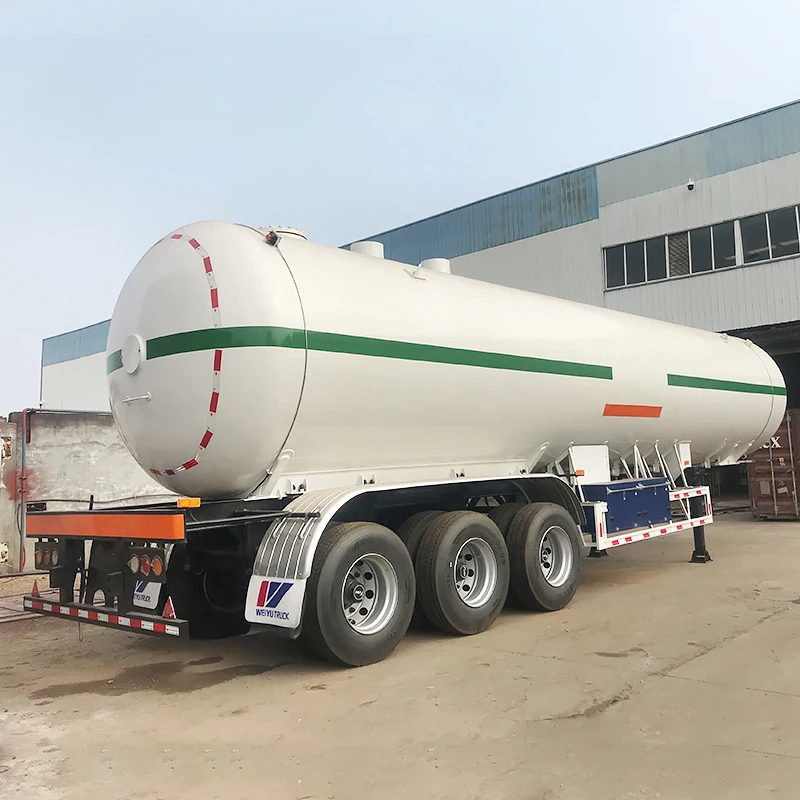 60m3 LPG Gas Trailer Used 58000L Liquid Petroleum Gas Tanks Semi Trailer for LPG