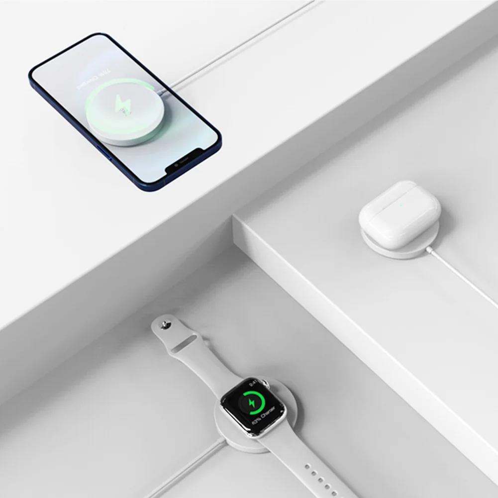 Wireless Charger Pad for iPhone 12 iPhone 13 Qi mobile airpods and iWatch 15W charger fast charger wireless with magnets