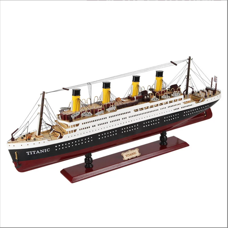 Wooden decoration of ship boat model