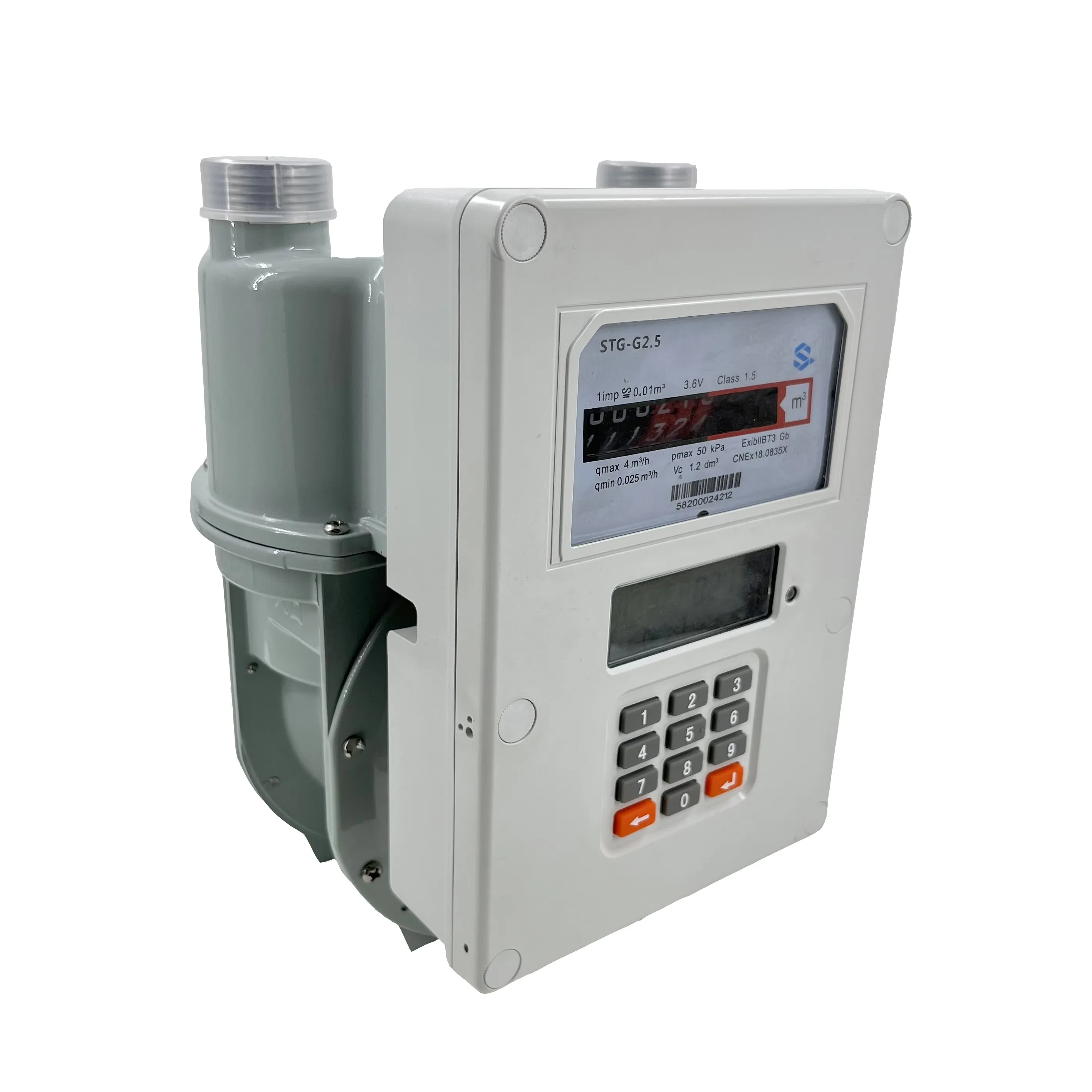 OEM G2.5 Prepaid Keypad Gas Meter with Vending Software