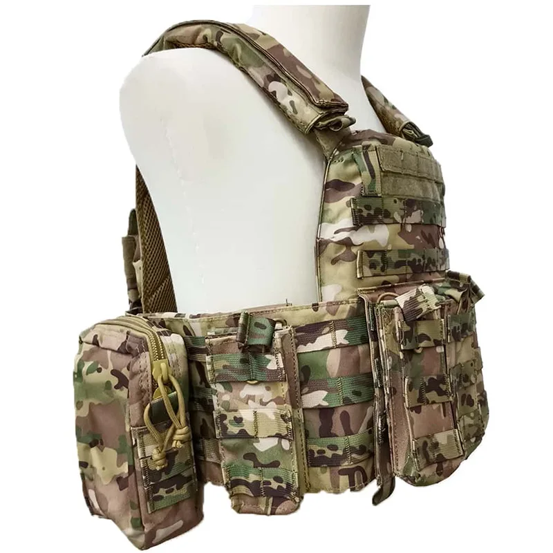 2024 Customizable wholesale multicam adjustable molle tactical vest waterproof wear resistant outdoor hunting tactical gear
