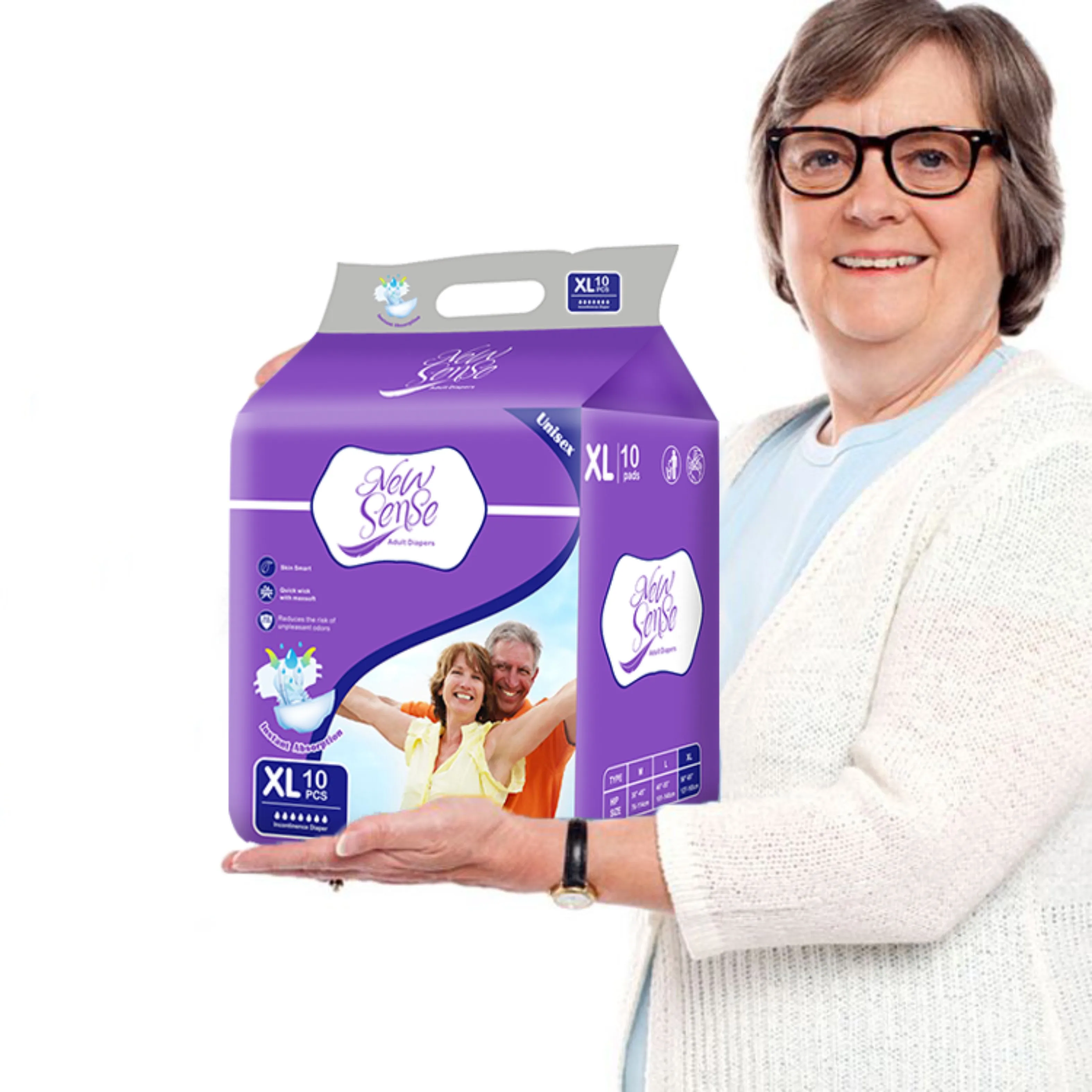 Senior Wholesale Disposable Abdl Adult Diapers In Bulk