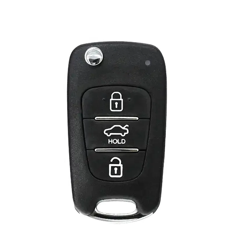 Factory wholesale for hyundai ABS + Metal  3 Buttons remote control car key shell Car flip keys for locksmith