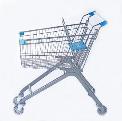 Wholesale Shopping steel convenient folding shopping trolley supermarket cart Mobile Shopping Carts Trolley